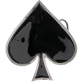 Body Candy - Black ACE of SPADES Belt Buckle