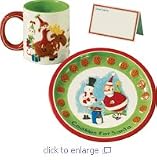 Santa's Cookie Plate & Mug Set