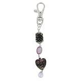 Murano Glass Purple Keychain