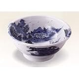 陶芸 手洗い鉢 染付け山水 34.5cm【美濃焼】  四季彩-陶器ONLINE-