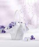 Elegant Beaded Flower Girl Basket