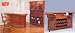 Mission Style Oak Bar Wine Rack Shelves