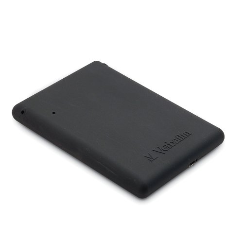 Verbatim Titan XS 500 GB USB 2.0 Portable External Hard Drive with Rugged Rubber Casing 97179 (Black)