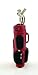 Dollhouse Miniature 1:12 Scale RED Golf BAG with 3 Clubs #G8032r