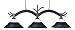 Z-Lite 141SB-WMSSB 52-Inch 3-Light Billiard / Island Fixture with Glass & Metal Shades