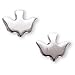 Sterling Silver Dove Pierced Earrings - Small