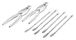 Global Decor 1604 Seafood Tool Set, Includes 2 Crackers and 6 Forks