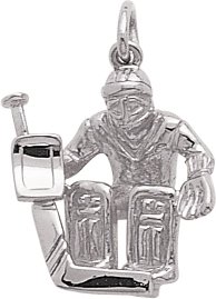 Childrens Toyshop  Jewelry : Hockey Goalie Charm by Rembrandt Charms