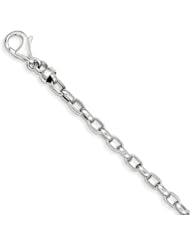 14k White Gold 7.5in 4.75mm Polished Fancy Bracelet, Best Quality Free Gift Box Satisfaction Guaranteed
