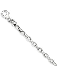 14k White Gold 4.75mm Polished Fancy Bracelet