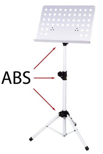 Notenständer Deluxe Orchester-Notenpult weiss