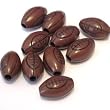 12mm x 18mm Plastic Football Bead, 10 Pc/Pkg