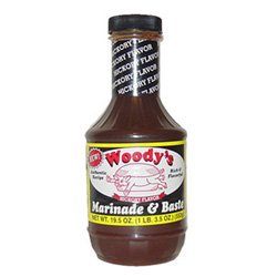 Woody's Authentic Recipe Rich & Flavorful Hickory Flavor Marinade & Baste (Net Wt. 19.5 oz.)
