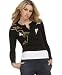 Lucky Brand Jeans Embroidered Crane Cardigan Sweater Image