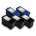 Dell MK992 & Dell MK993 Compatible Remanufactured Series 9 Combo Pack - 3 Black & 2 Color High Capacity Ink Cartridges