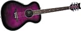 Daisy Rock Pixie Acoustic-Electric Guitar, Plum Purple Burst