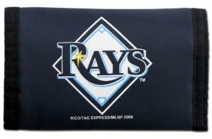 Tampa Bay Rays Nylon Trifold Wallet