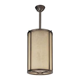 Thomas Lighting Longitude Painted Bronze Semi-Flush Ceiling Light by Thomas Lighting