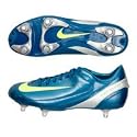 Nike Mercurial Veloci Soft Ground Football Boots - Marina/Volt/Metalic Silver - Kids