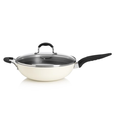 Cream Aluminium Collection Wok