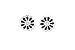 SPINNING Jewelry Ohrstecker 925 Sterling Silber "MINI BLOSSOM" Schwarz 110808