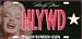 Marilyn Monroe License Plate Collector Series - HLYWD - Silver Screen Icon