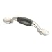 Hickory Hardware P796-SNB 3-Inch Tranquility Pull, Satin Nickel With Black