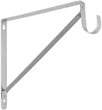 Stanley Home Designs  820191 Shelf and Hang Rod Bracket, Bright Chrome