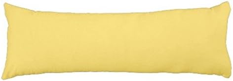 Naples Yellow Traditional Solid Color Body Pillow Case 20x 54 Inch Pillow Cover for Bed Cotton