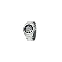Armitron Men's Automatic Silver-Tone Round Black Dial Dress Watch #204406SVSV