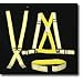 Mutual 14509 Reflective Elastic Adjustable Harness/Suspender, 50" Length x 1-1/2" Width, Lime