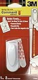 3M COMMERCIAL OFFICE SUPPLY DIV. / Spring Clip W/Command Adhesive, Reusable, White / MMM17005 / Sold as 1 Pack / Mfr Part # 17005