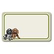 Pair of Puppies - Adhesive Name Badges (set of 25)
