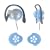 Panasonic Shockwave RP HS11 - Shockwave - headphones ( clip-on )