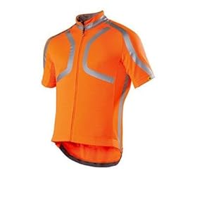 fluorescent orange cycling jersey