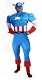  : Captain America Deluxe Muscle Teen Costume Teen (Teen)