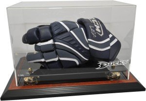 Hockey Player Glove Display Case, Brown - Anaheim Ducks - NHL Equipment