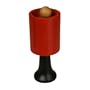 Monk Bell, Wooden Standing, Red