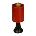 Monk Bell, Wooden Standing, Red