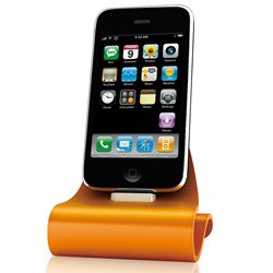 External hard drive:Konnet Technologies Icrado Dock/Cradle for iPhone/iPod (Orange)