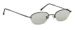 I-Optix Semi-Rimless Metal Computer Reader, Matte Gun Metal, +1.25