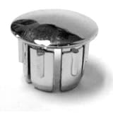 Pyramid Bicycle Handlebar Plug Chrome Plated, Each