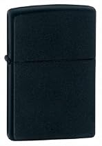 Zippo "Black Matte" Full Size Lighter, 218