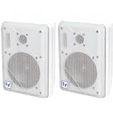 EV S-40W 5-1/4 2-Way Speaker Pair White