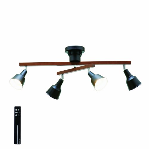 インターフォルム(INTERFORM INC.) シーリングライト RIALTO - リアルト - BK ブラック 適用畳数4.5畳~6畳 LT-7864BK