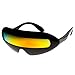 Futuristic Cyclops Neon Shield Color Mirror Lens Wrap Sunglasses