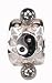 Crystal Yin Yang Curved Barbell Body Jewelry Piercing