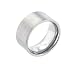 Mens 316L Stainless Steel Brushed 10mm Wide Band Wedding Ring (Size 6,7,8,9,10,11,12)