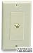 Niles Audio 1-jack Wall Outlets for TV Cables Bone