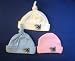 Blue Puppy Dog Knotted or Capped Hat (Four sizes! Micro preemie 0-3 pounds to 12 pounds)